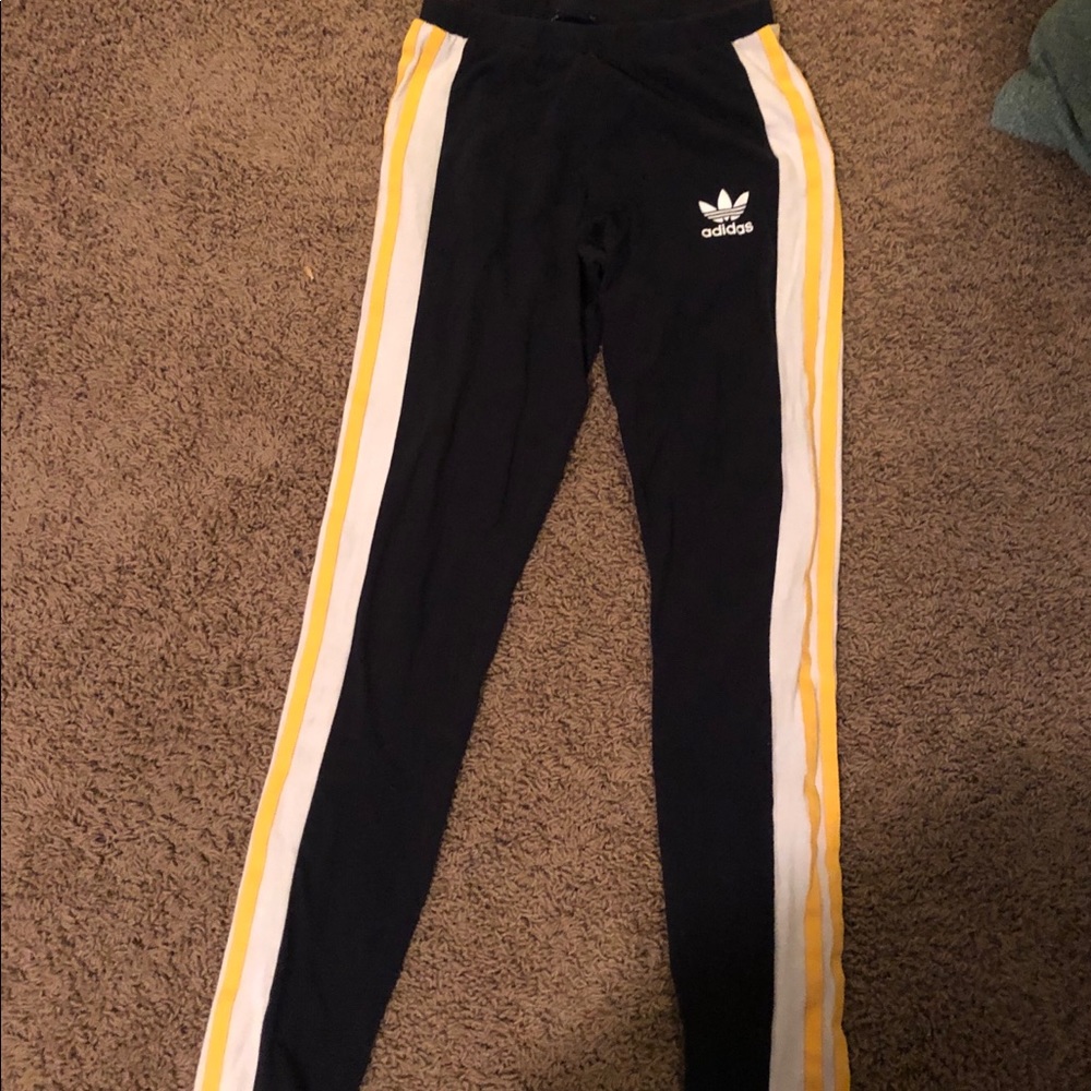 adidas striped leggings